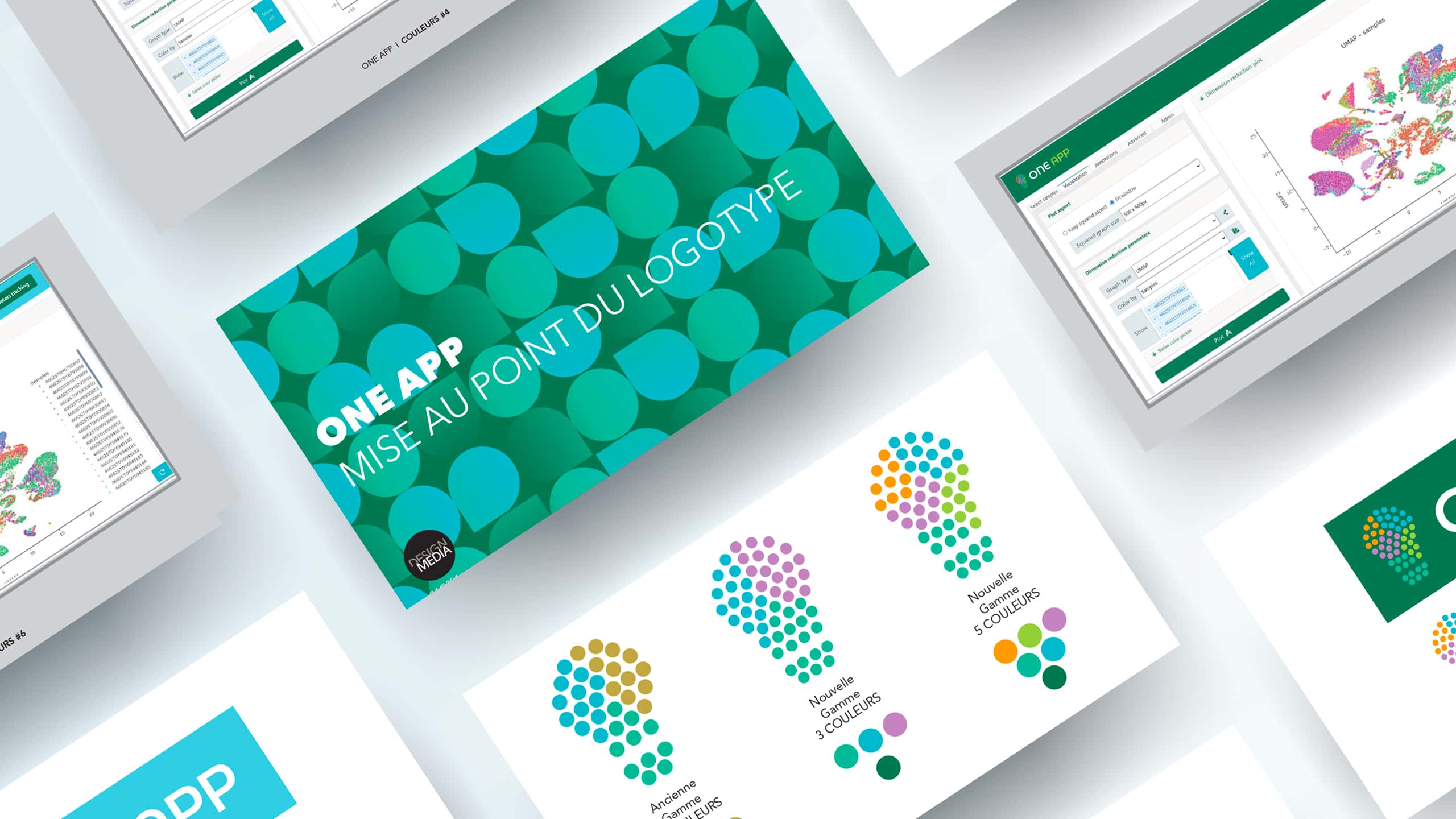 ONE BIOSCIENCES - Conception de l'identité visuelle pour l’application "one app"