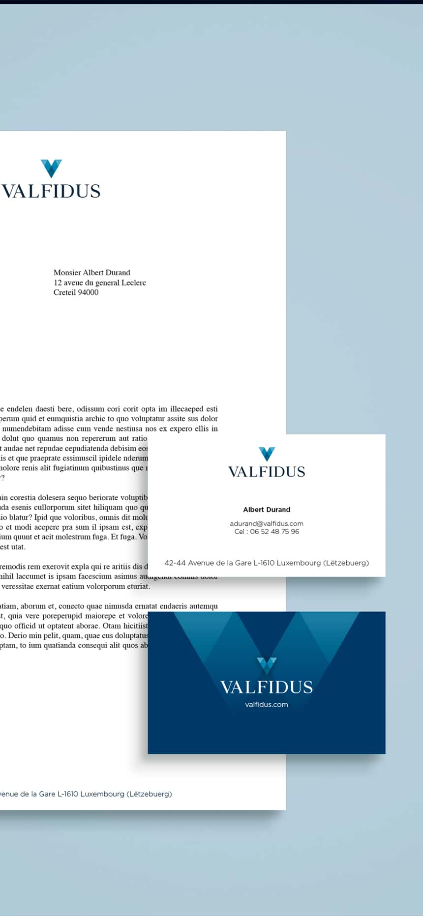 VALFIDUS - Création du logotype, élaboration de la charte graphique et du slidepack de présentation